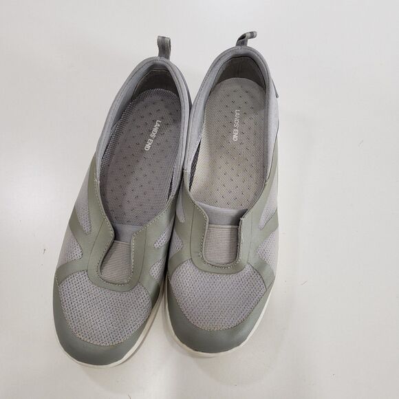 Lands End Woman's Grey Slip-ons / Flats, Size 7.5 - Picture 7 of 7